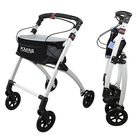 ANDADOR NEGRO 4 RUEDAS FRENO SENSIBLE