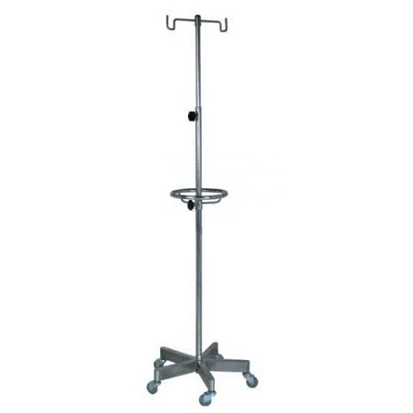 Soporte porta sueros base inox