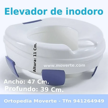 Elevador de inodoro ajustable