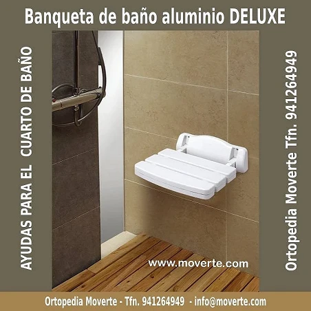 Asiento ducha Deluxe abatible