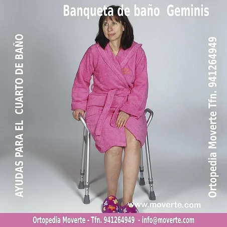 Banqueta de baño geminis