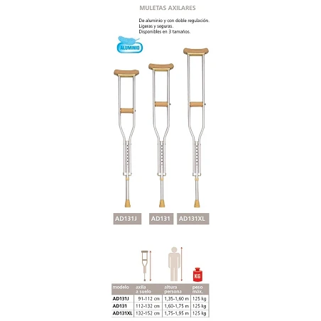 Muletas Axilares  (Par)