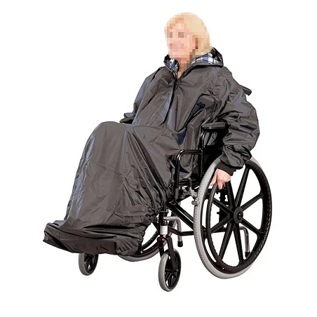 Chubasquero impermeable con mangas, capucha y forro galés