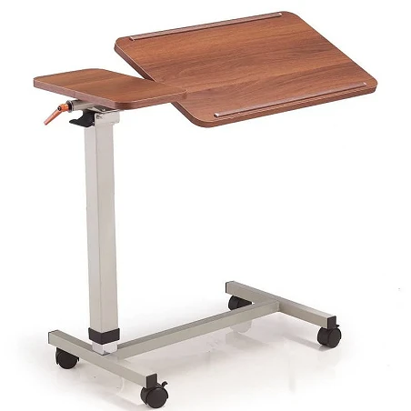 Mesita auxiliar abatible regulable en altura.