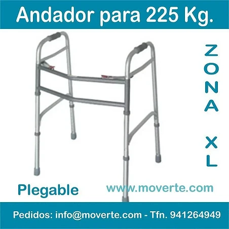 Andador Bariátrico 225 Kg. Andador plegable barato