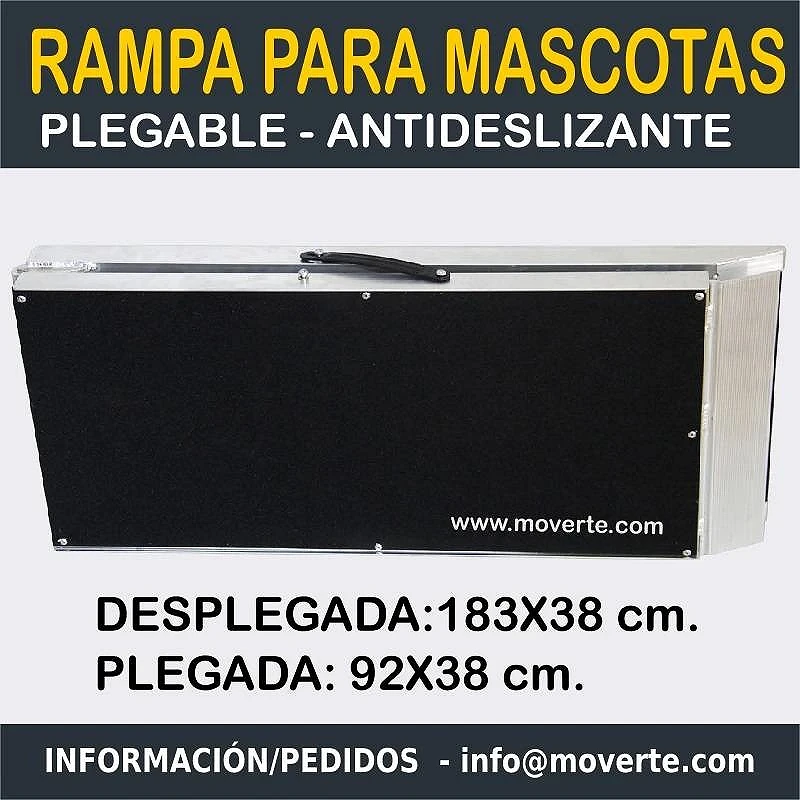 Rampa de perros 183x38 cm. Rampa plegable