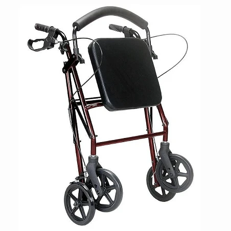 Rollator con frenos y asiento regulables en altura