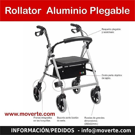 AANDADOR PLEGABLE CCON RUEDAS PARA EXTERIOR