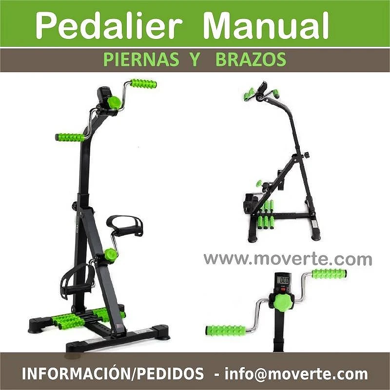 Pedalier manual para piernas y brazos con masaje y pantalla LCD