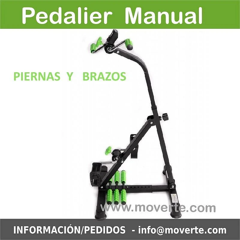 Pedalier manual para piernas y brazos con masaje y pantalla LCD