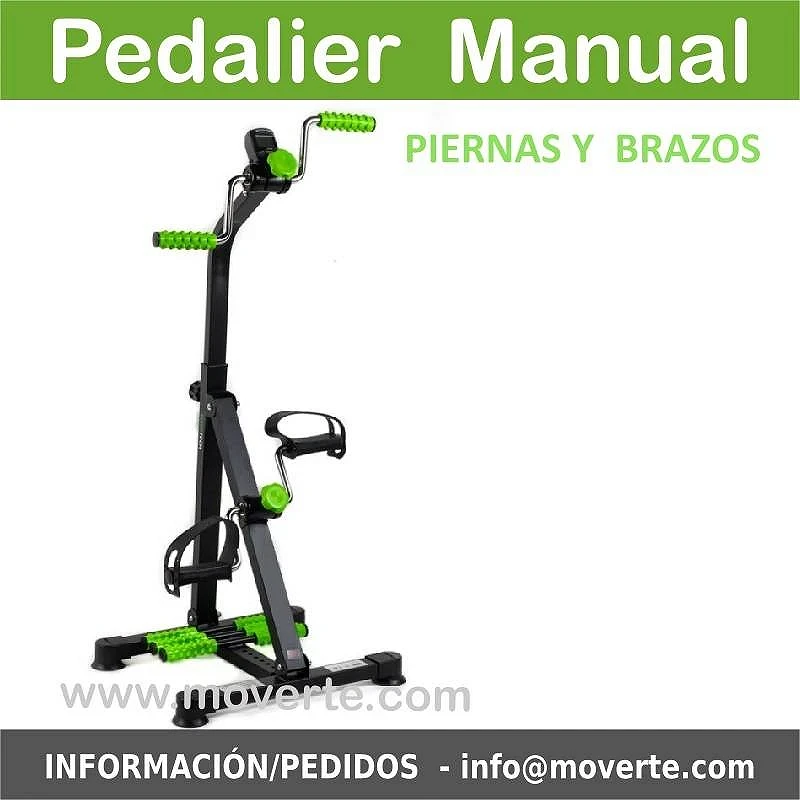 Pedalier manual para piernas y brazos con masaje y pantalla LCD