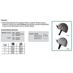 GORRO PROTECTOR CRANEAL HARDY RIBCAP