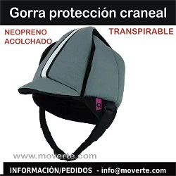 GORRA PROTECCIÓN CRANEAL GRIS