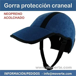 GORRA DEPORTIVA AZUL PROTECTOR CRANEAL ACOLCHADO