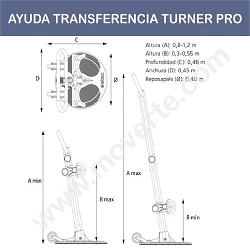 medidas plataforma turner pro etac
