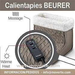 CALIENTA PIES CON FUNCIÓN MASAJE BEURER