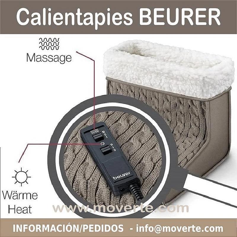 CALIENTA PIES CON FUNCIÓN MASAJE BEURER