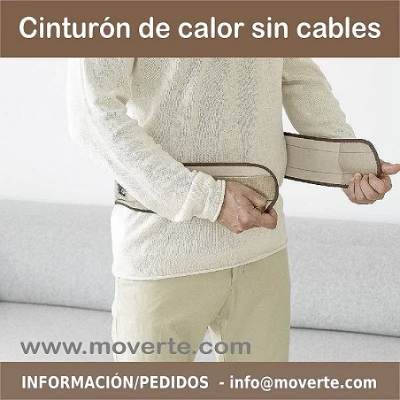 Cierre velcro Cinturon de calor sin cables batería HK 72 BEURER