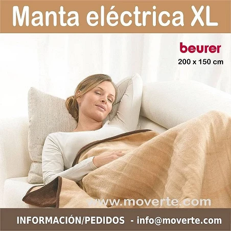 Manta eléctrica HD 100 Talla XXL Beurer tacto super suave