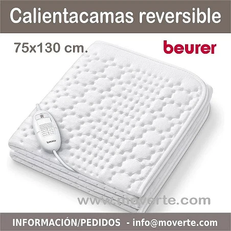 Un calientacamas reversible. 75x130cm.