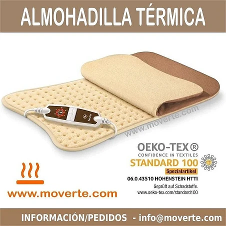 ALMOHADILLA ELECTRÓNICA TÉRMICA TACTO SUAVE BEURER