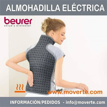 ALMOHADILLA ELÉCTRICA CERVICAL-DORSAL GRIS