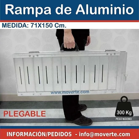 Rampa para silla de ruedas 71 x 150 cm