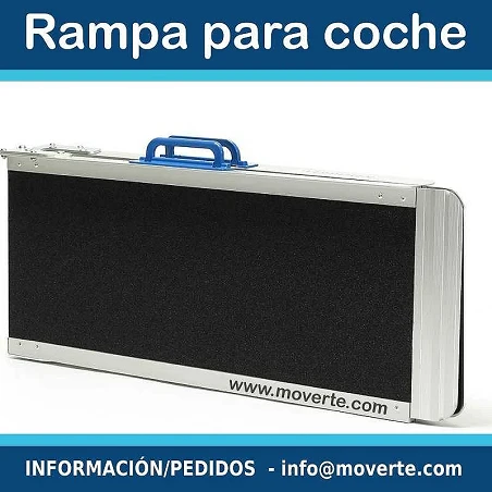 Rampa doble de 180 Cm Soporta 300 Kg.