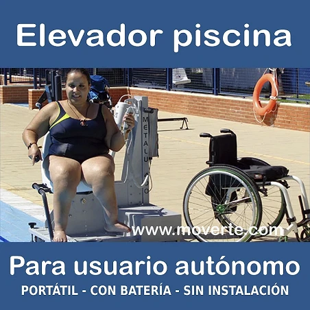 Elevador acuático con baterías portátil