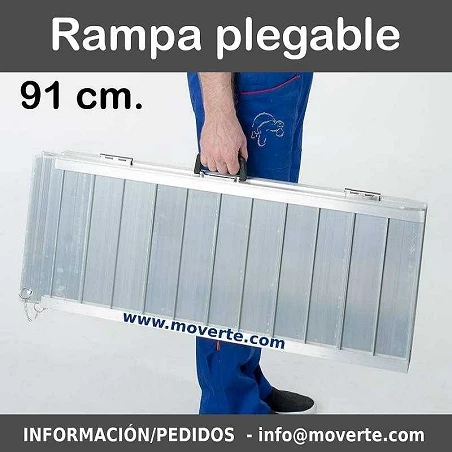 Rampa de aluminio de 91 Cmts.