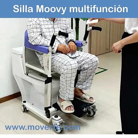 SILLA DE DUCHA WC Y TRANSFERENCIA MOOVY