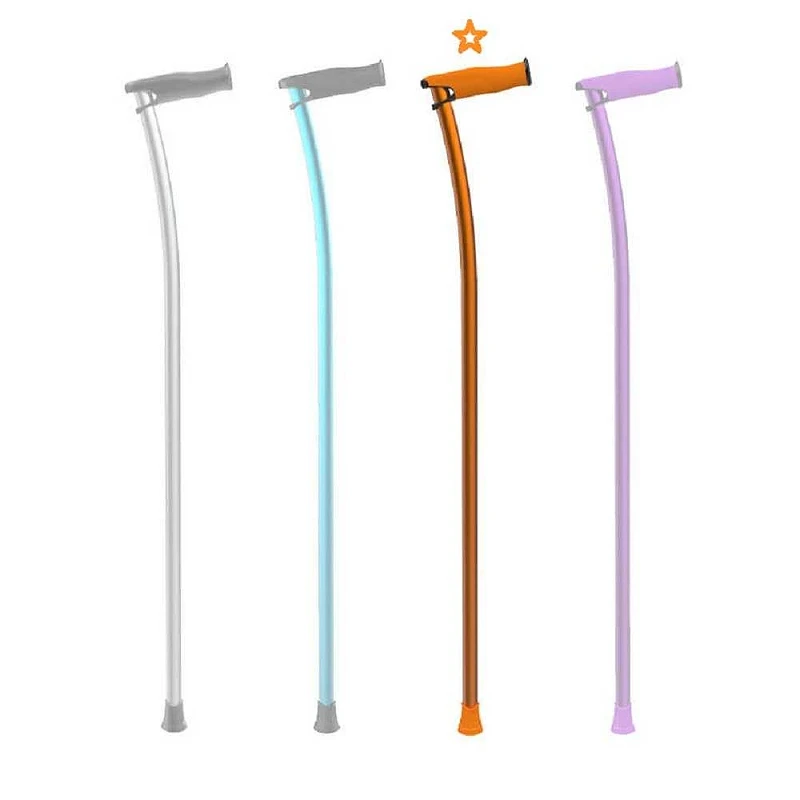 Bastones de aluminio Indesmed naranja