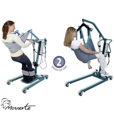 Grúa de bipedestación, elevación y traslado 'Duo'