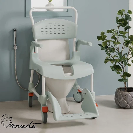 Silla sobre wc y ducha Clean con apertura delantera AD828-475 ortopedia moverte