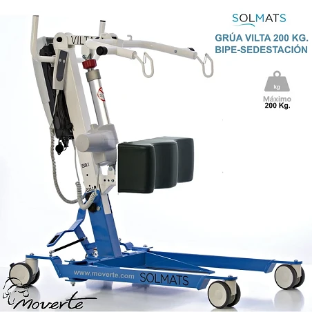 GRÚA DE BIPE-SEDESTACIÓN SOLMATS VILTA 200 kg