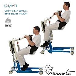 GRÚA DE BIPE-SEDESTACIÓN SOLMATS VILTA 200 kg