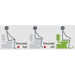 Asiento elevador w.c. 5 cm.