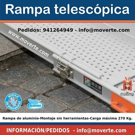 Rampas Telescópicas para silla de ruedas