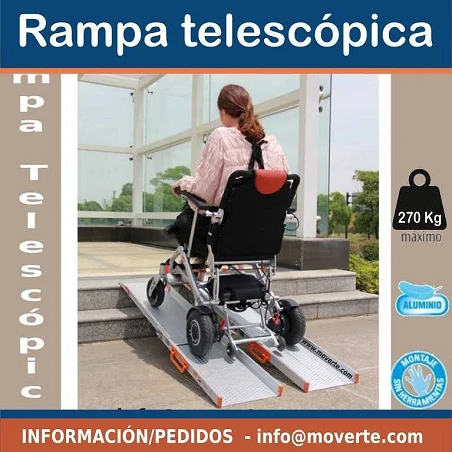Rampas Telescópicas para silla de ruedas