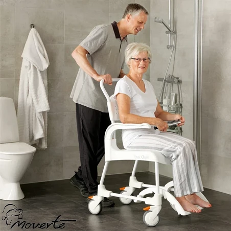 Silla de ruedas para baño ducha y wc etac clean AD828 super estrecha