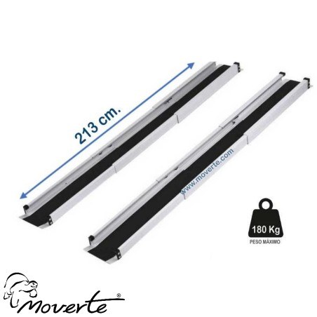 Rampa telescópica de aluminio de 213 cmt. ortopedia moverte