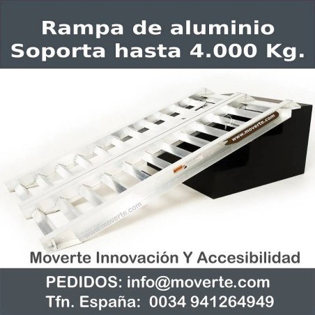 Rampa super resistente para coches que soporta  (4000kg)