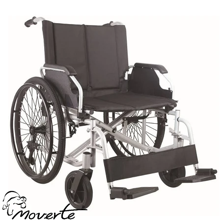 Silla de ruedas bariátrica de acero 235 Kg. Ortopedia Moverte