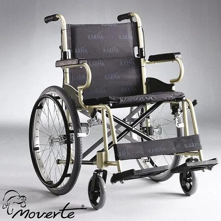 Silla de ruedas manual pequeña de rueda grande 500 mm PL34