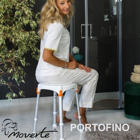 Novedad Taburete ducha con asiento giratorio PORTOFINO ortopedia moverte