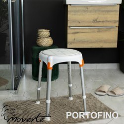 Taburete ducha con asiento giratorio calidad PORTOFINO ortopedia moverte