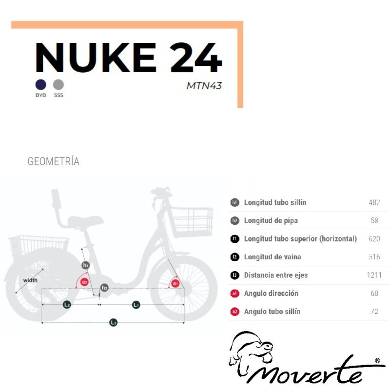 Triciclo Eléctrico Monty Nuke 24 