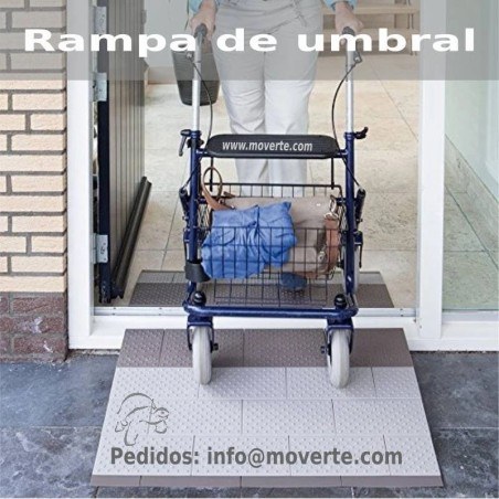 Rampa de umbral modular 2 capas 8x33 cm.Alto 4 cm.