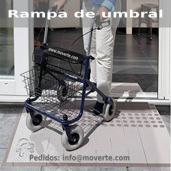 Rampa de umbral modular 2 capas 8x33 cm.Alto 4 cm.