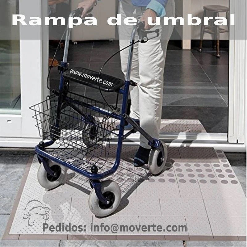 Rampa de umbral modular 2 capas 8x33 cm.Alto 4 cm.